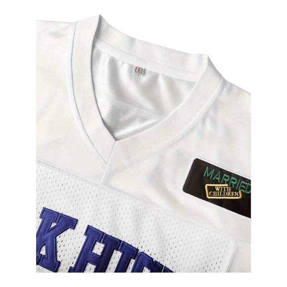 Al Bundy Polk High Football Jersey Stitched Married With Children White - Picture 4 of 6